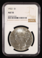 1922 Peace Silver Dollar (NGC AU55) at PristineAuction.com