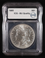 1885 Morgan Silver Dollar (ICG BU Quality) at PristineAuction.com