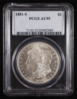 1881-S Morgan Silver Dollar (PCGS AU55) at PristineAuction.com