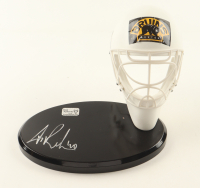 Tuukka Rask Signed Bruins Mini Goalie Mask Display Stand (Rask) at PristineAuction.com