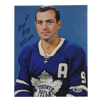 Dick Duff Signed Maple Leafs 8x10 Photo Inscribed "HOF 2006" (Beckett) at PristineAuction.com