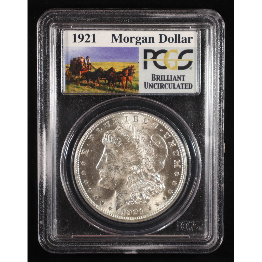 1921 Morgan Silver Dollar (PCGS Brilliant Unc) at PristineAuction.com