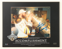 Zdeno Chára Signed Bruins Photo Plaque (Bergeron) at PristineAuction.com