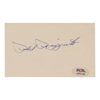 Phil Rizzuto Signed 3x5 Index Card (PSA) at PristineAuction.com