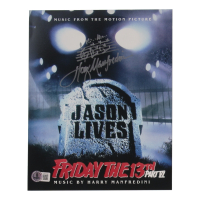 Harry Manfredini Signed "Friday the 13th: Part VI" 8x10 Photo with Hand Drawn Sketch (Beckett) at PristineAuction.com