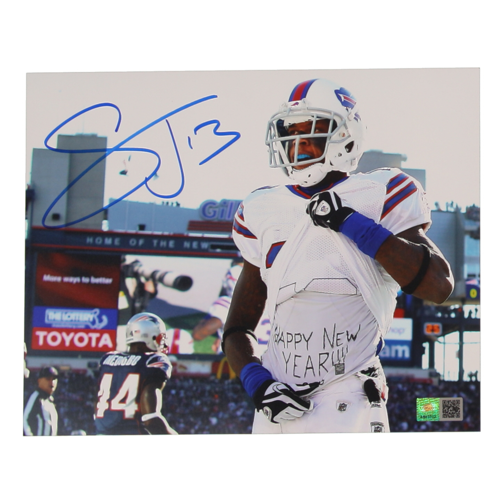 Stevie Johnson Signed Bills 8x10 Photo (TSE) at PristineAuction.com