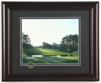 "Dusk at the Masters" Custom Framed Photo Display with Black Masters Tournament Pin at PristineAuction.com