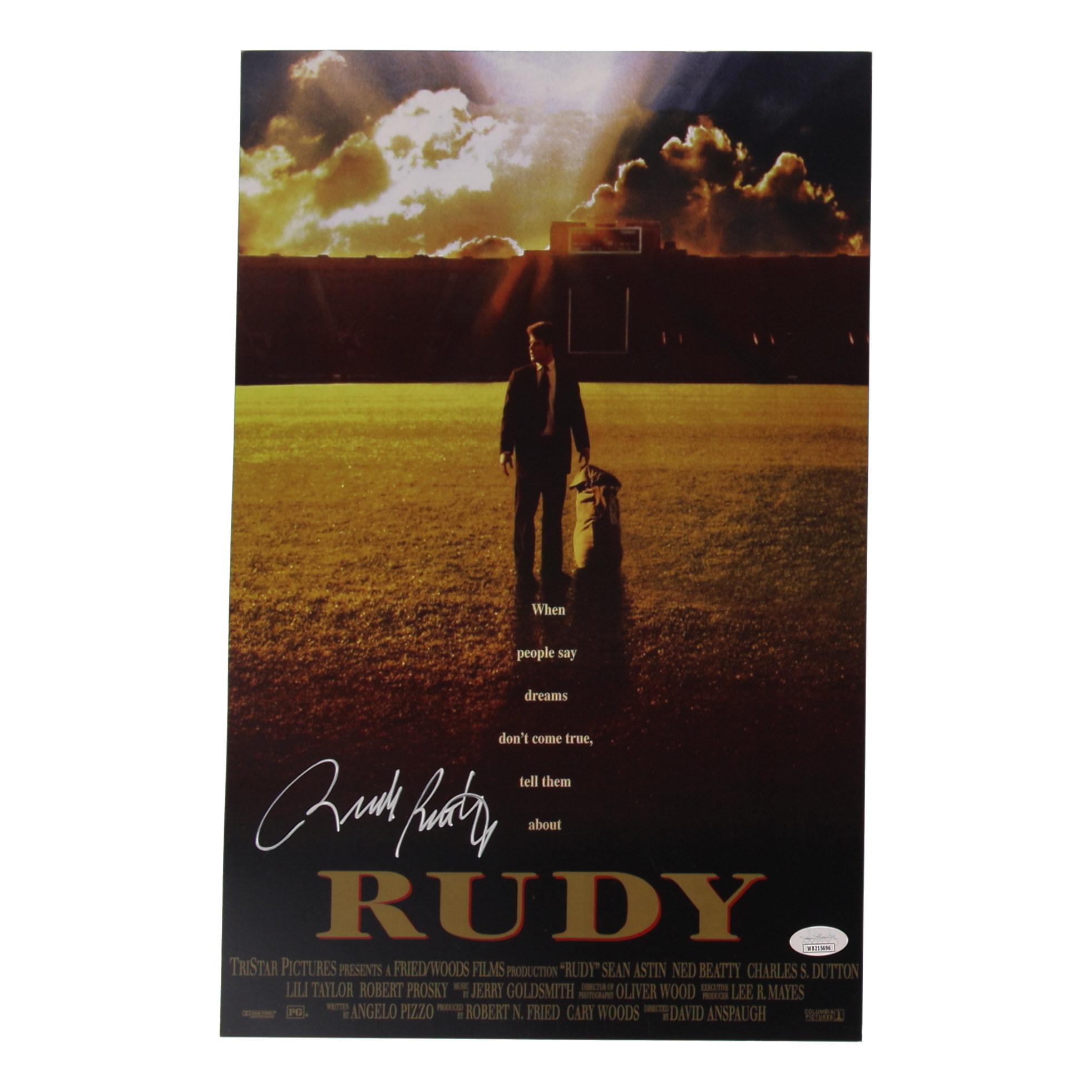 Rudy Ruettiger Signed "Rudy" 11x17 Photo (JSA) at PristineAuction.com Rudy Ruettiger Signed "Rudy" 11x17 Photo (JSA) at PristineAuction.com