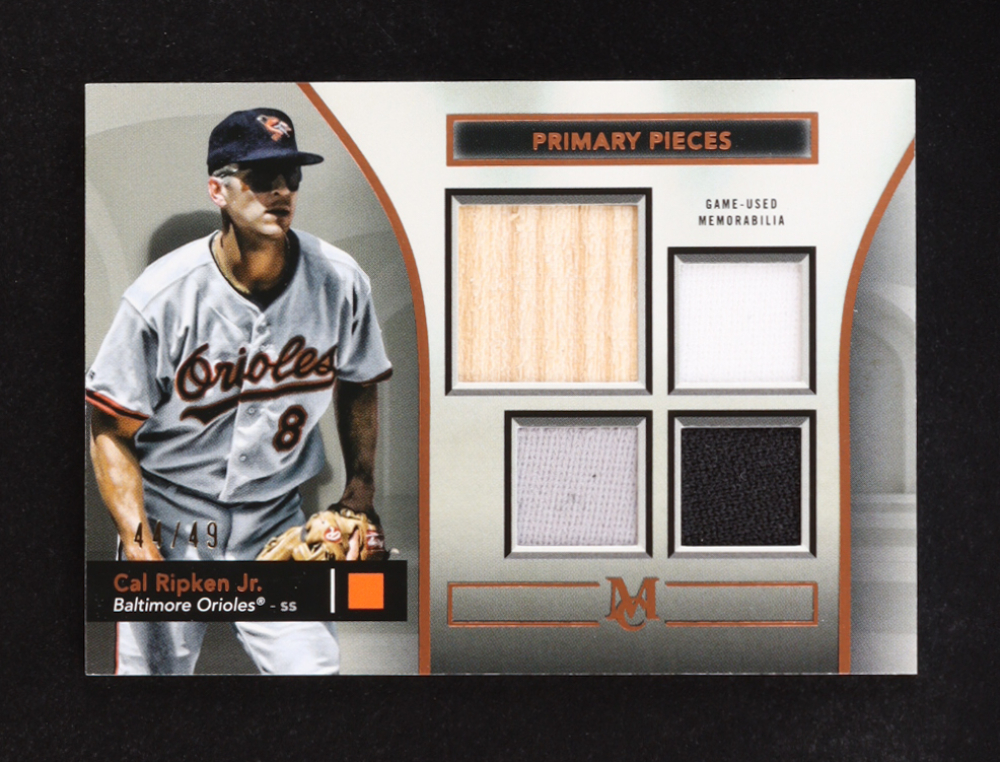 Cal Ripken Jr. 2024 Topps Museum Collection Primary Pieces Quad Relics Copper #SPPQCRJ #44/49