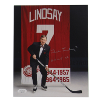 Ted Lindsay Signed Red Wings 8x10 Photo (JSA) at PristineAuction.com