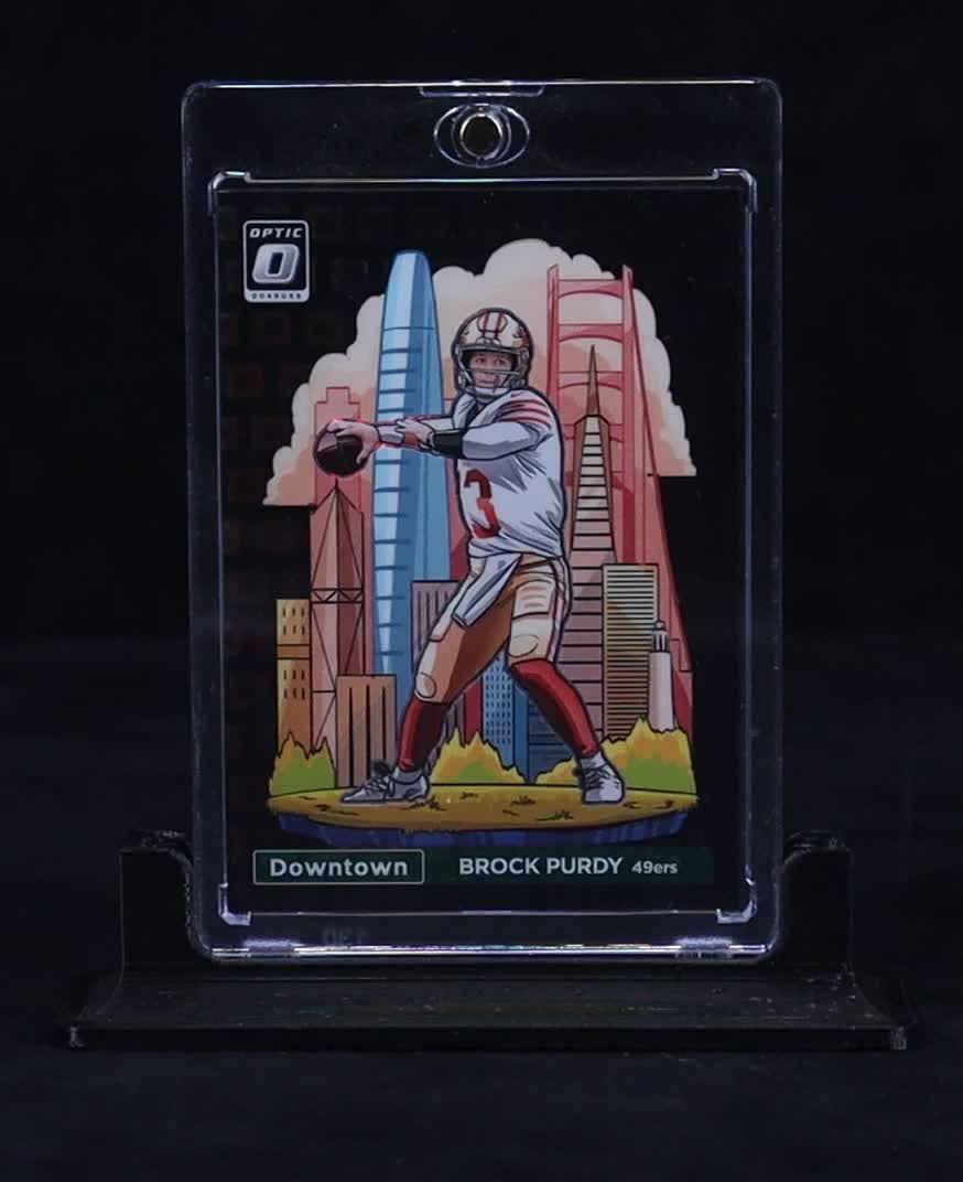 Brock Purdy 2024 Donruss Optic Downtown Black Pandora #4 #19/25 at PristineAuction.com