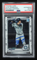 Julio Rodriguez Signed 2020 Bowman Chrome Draft #BD188 (PSA | Auto Grade PSA Authentic) at PristineAuction.com