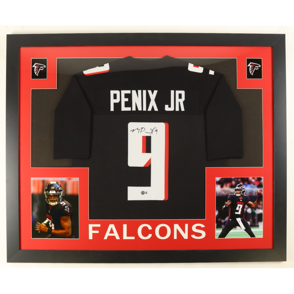 Michael Penix Jr. Signed Custom Framed Jersey Display (Beckett) at PristineAuction.com