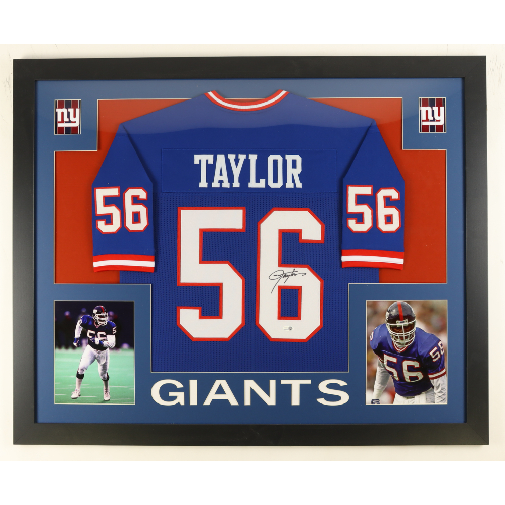 Lawrence Taylor Signed Custom Framed Jersey Display (JSA) at PristineAuction.com