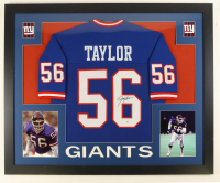 Lawrence Taylor Signed Custom Framed Jersey Display (JSA) at PristineAuction.com