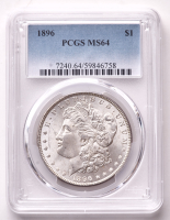 1896 Morgan Silver Dollar (PCGS MS64) at PristineAuction.com