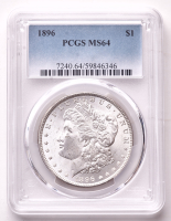 1896 Morgan Silver Dollar (PCGS MS64) at PristineAuction.com