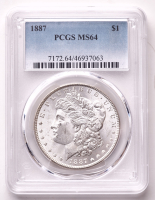 1887 Morgan Silver Dollar (PCGS MS64) at PristineAuction.com