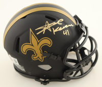 Alvin Kamara Signed Saints Eclipse Alternate Speed Mini Helmet (Beckett) at PristineAuction.com