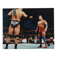 Kurt Angle Signed WWE 8x10 Photo Inscribed "HOF 17" (Beckett) at PristineAuction.com