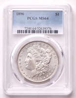 1896 Morgan Silver Dollar (PCGS MS64) at PristineAuction.com