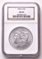 1904-O Morgan Silver Dollar (NGC MS64) at PristineAuction.com