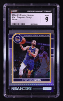 Stephen Curry 2024-25 Hoops Silver #141 #150/199 (CGC 9) at PristineAuction.com