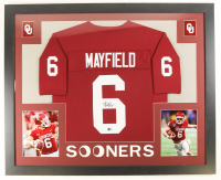 Baker Mayfield Signed Custom Framed Jersey Display (Beckett) at PristineAuction.com