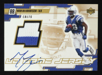 Marvin Harrison 2000 Upper Deck Game Jersey Autographs Gold #MHA at PristineAuction.com