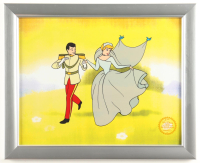 Walt Disney "Cinderella" LE Custom Framed Two-Piece Animation Serigraph Cel at PristineAuction.com
