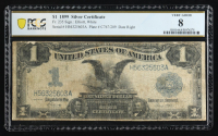 1899 U.S. $1 "Black Eagle" Silver Certificate, Date Right - Fr. 235 Signed: Elliott / White (PCGS Very Good 8) at PristineAuction.com
