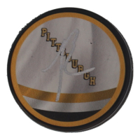 Bryan Rust Signed Penguins Logo Hockey Puck (JSA) at PristineAuction.com