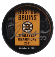 Zdeno Chara Signed Bruins 2011 Stanley Cup Champions Commemorative Hockey Puck (Chara) at PristineAuction.com