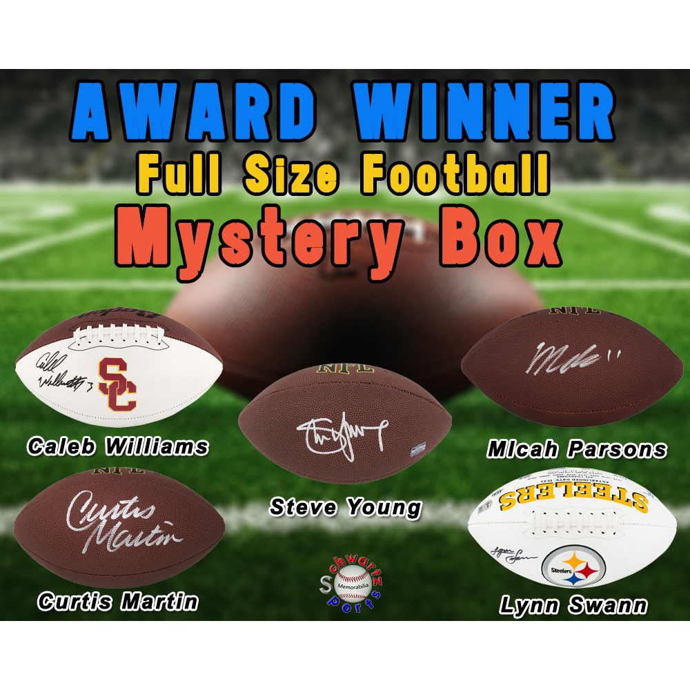 Football AWARD WINNER Signed Full Size Football - Series 16 (Limited to 100) - Schwartz Sports at PristineAuction.com