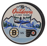 David Pastrnak Signed 2021 NHL Outdoors at Lake Tahose Commemorative Hockey Puck (Pastrnak) at PristineAuction.com