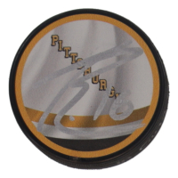Paul Bissonette Signed Penguins Logo Hockey Puck (JSA) at PristineAuction.com