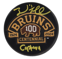 Brad Marchand Signed Bruins Logo Hockey Puck Inscribed "Captain" (Marchand) at PristineAuction.com