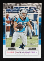 Christian McCaffrey 2017 Playoff Kickoff #211 RC #082/299 at PristineAuction.com