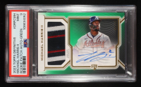 Michael Harris II 2023 Topps Definitive Collection Rookie Patch Autographs Green #DRPCMH #05/15 RC (PSA 9) at PristineAuction.com