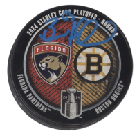 Brad Marchand Signed 2024 Stanley Cup Playoffs Commemorative Hockey Puck (Marchand) at PristineAuction.com