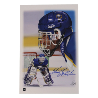 Dominik Hasek Signed Sabres 12x18 Numbered Lithograph (COJO) at PristineAuction.com