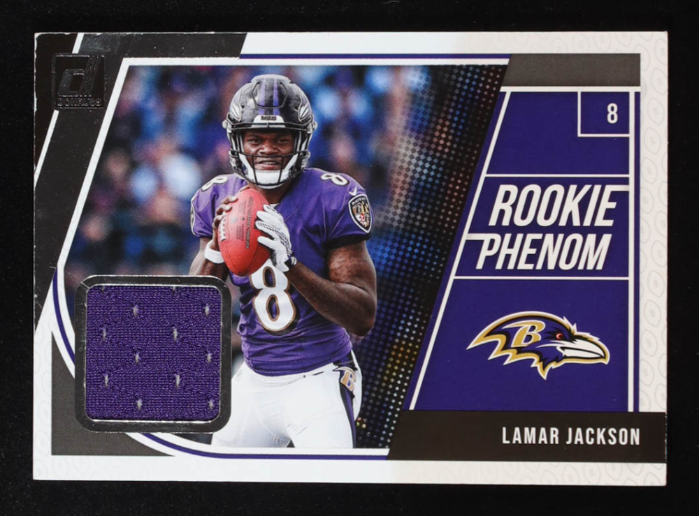 Lamar Jackson 2018 Donruss Rookie Phenom Jerseys #17 RC