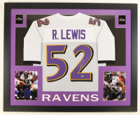 Ray Lewis Signed Custom Framed Jersey Display (Beckett) at PristineAuction.com
