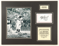 Chuck Bednarik Signed Eagles 14x18 Custom Matted Cut Display Inscribed "H.O.F. 1967" (JSA) at PristineAuction.com