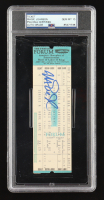 Magic Johnson Signed 1972 NBA Playoffs Ticket at the Forum (PSA | Auto Grade 10) at PristineAuction.com