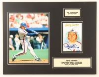 Gary Carter Signed Mets 14x18 Custom Matted Print Display Inscribed "HOF 03" (JSA) at PristineAuction.com