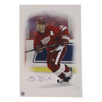 Brendan Shanahan Signed Red Wings 12x18 Numbered Lithograph (AJ's Sports World) at PristineAuction.com