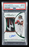 Cordarrelle Patterson 2022 Panini Flawless Patch Autographs Emerald #16 #2/3 (PSA 8) at PristineAuction.com