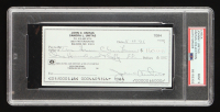 Johnny Unitas Signed 2001 Personal Check (PSA | Autograph Graded 9) at PristineAuction.com
