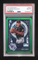 Jackson Holliday 2024 Bowman Chrome Bowman AI Green Refractors #BAI6 #89/99 RC (PSA 8) at PristineAuction.com